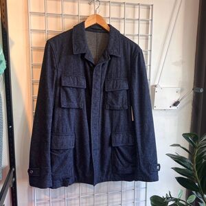 Lardini Men's Navy Jacket